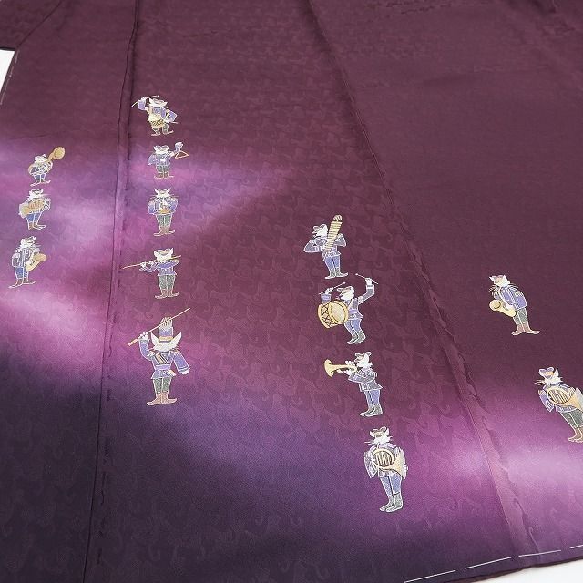 着物”猫の音楽隊が奏でる個性と気品”付下げ なごや帯