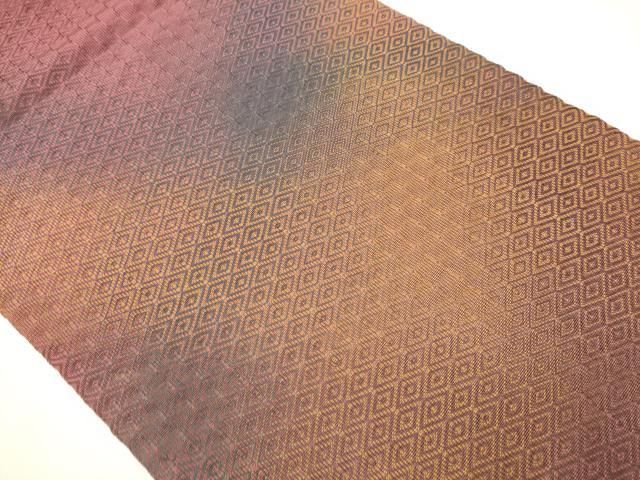 平和屋着物○八寸名古屋帯 菱繋ぎ 正絹 逸品 CAAX7278hy 平和屋着物