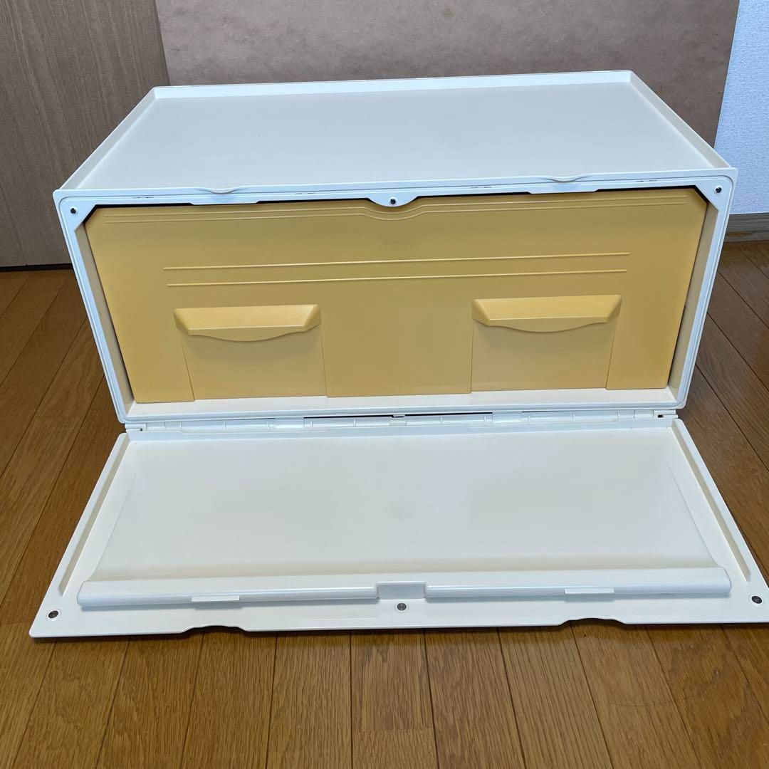 Tupperware スーパーチェスト ワイドディープ 1段引き出し 深型 アイボリー白系 タッパーウェア