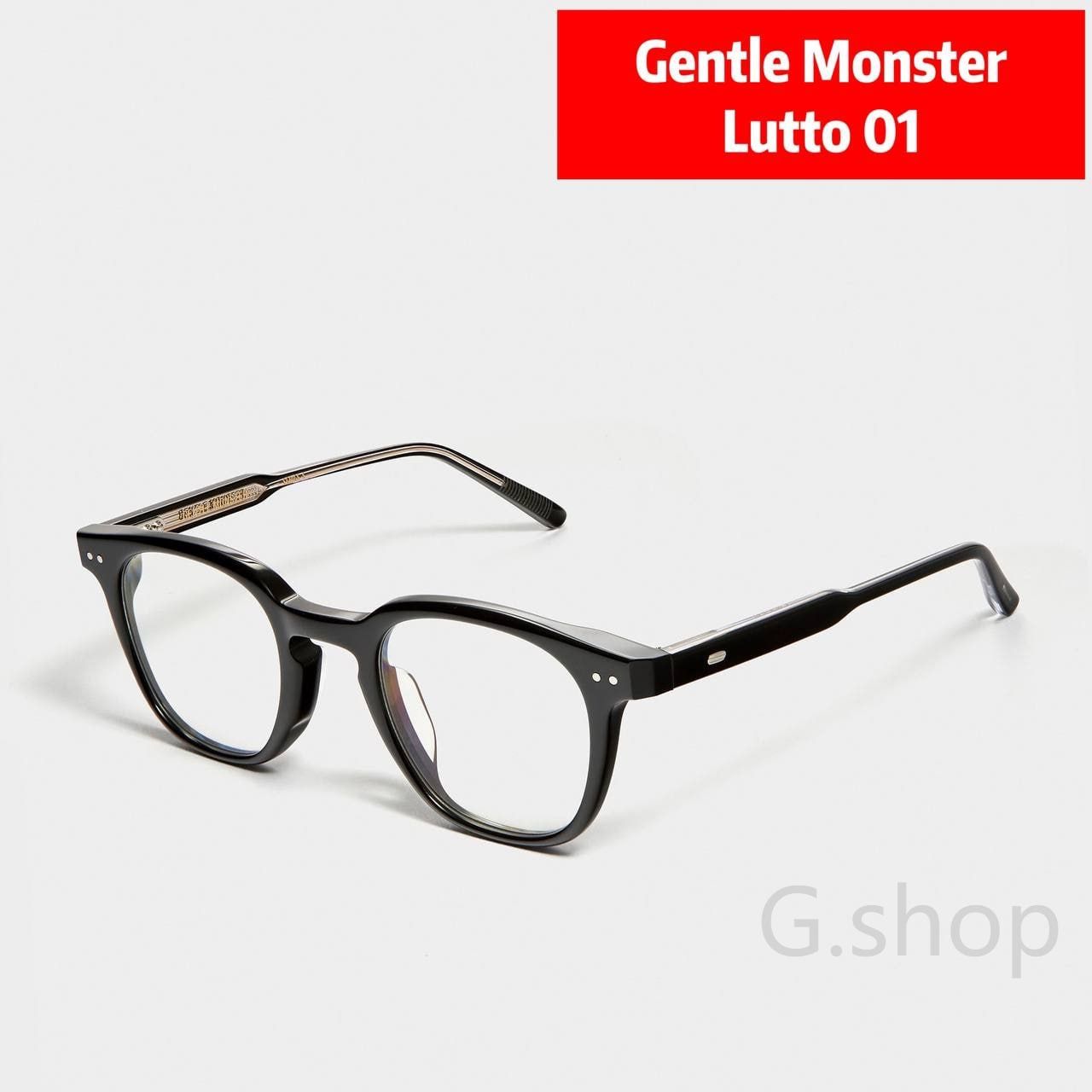 GENTLE MONSTER LUTTO 01黒縁メガネ