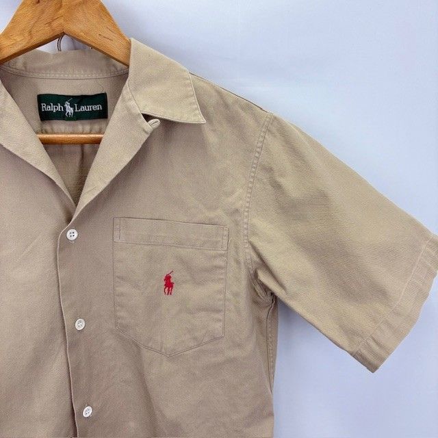 90'S RALPH LAUREN 半袖 オープンカラーシャツ レア RALPH LAUREN 90年代 オープンカラー 半袖シャツ サイズ7 07052502 02