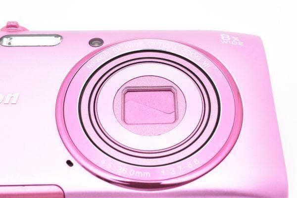 美品 ｜Nikon COOLPIX S3600 クールピクス デジタル｜E039 美品 ｜Nikon COOLPIX S3600 8倍ズーム 2005万画素 アザレアピンク