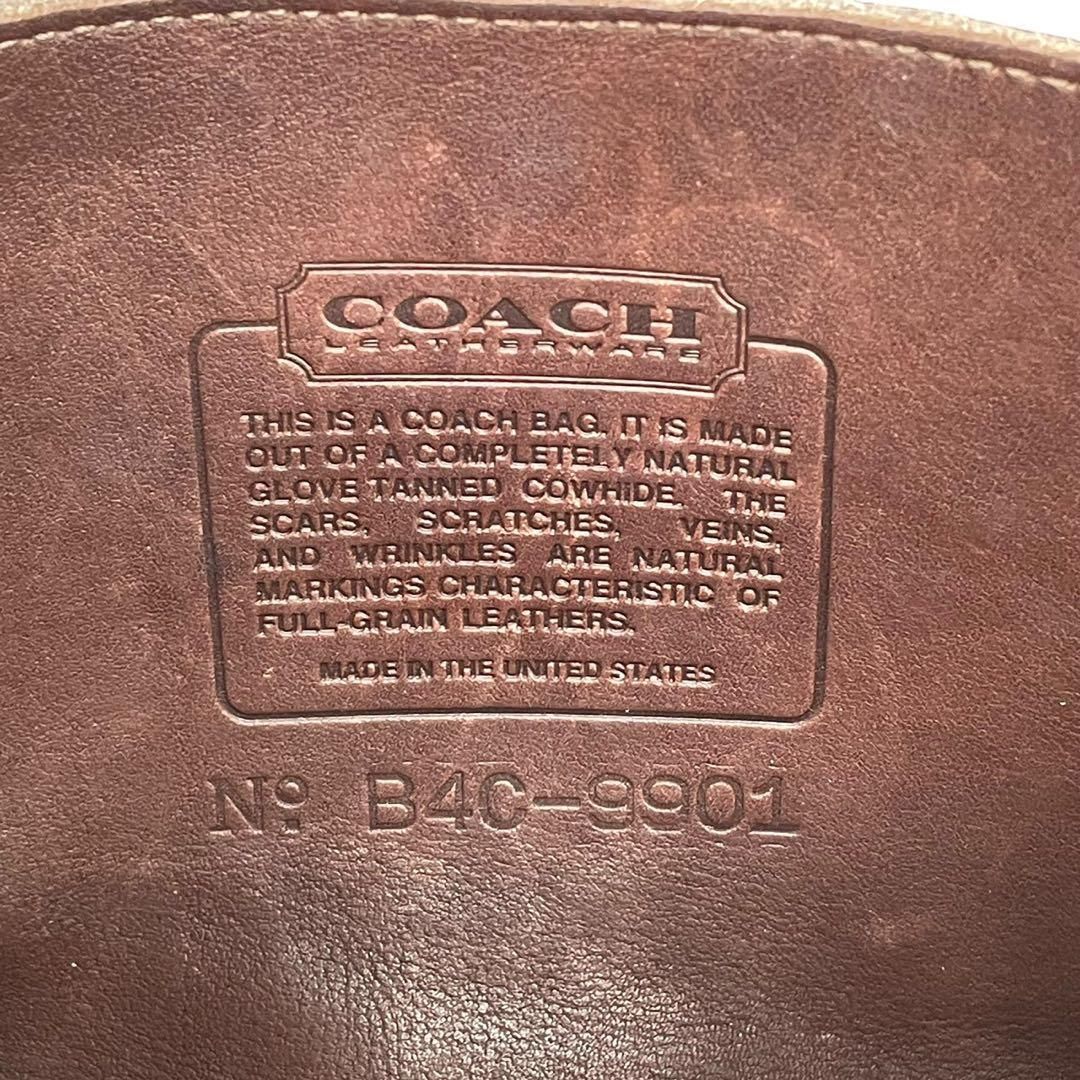 美品 4749 OLD COACH オールドコーチ ショルダーバッグ ブラウン