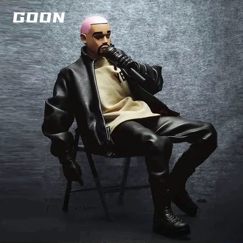 GOON 1|6 潮流人形 可動人形 ラップのゴッドファーザー Kanye 革服版