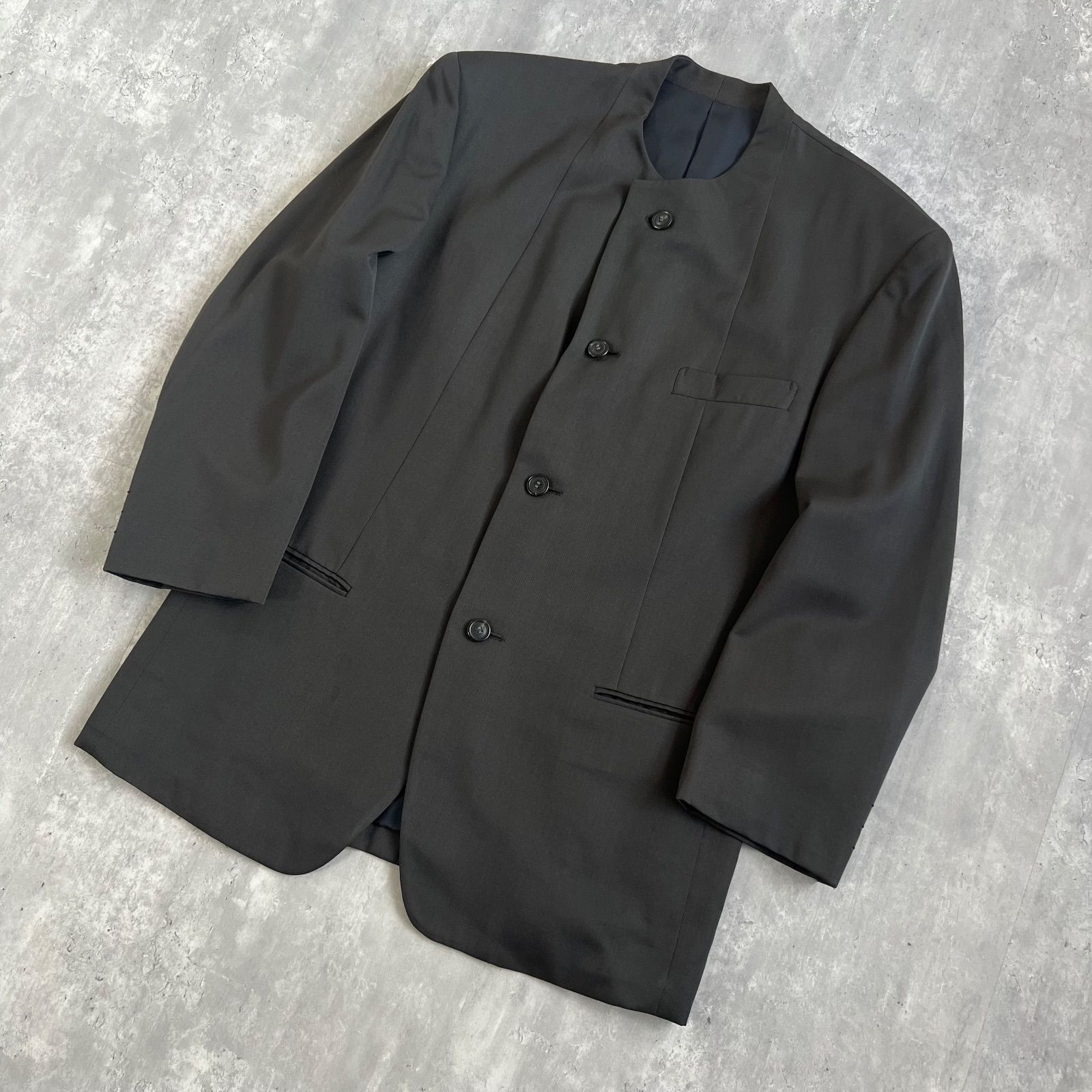 ISSEY MIYAKE MEN イッセイミヤケメン 黒タグ アーカイブ ウールノー ジャケット Black ME23-FD057 Mサイズ