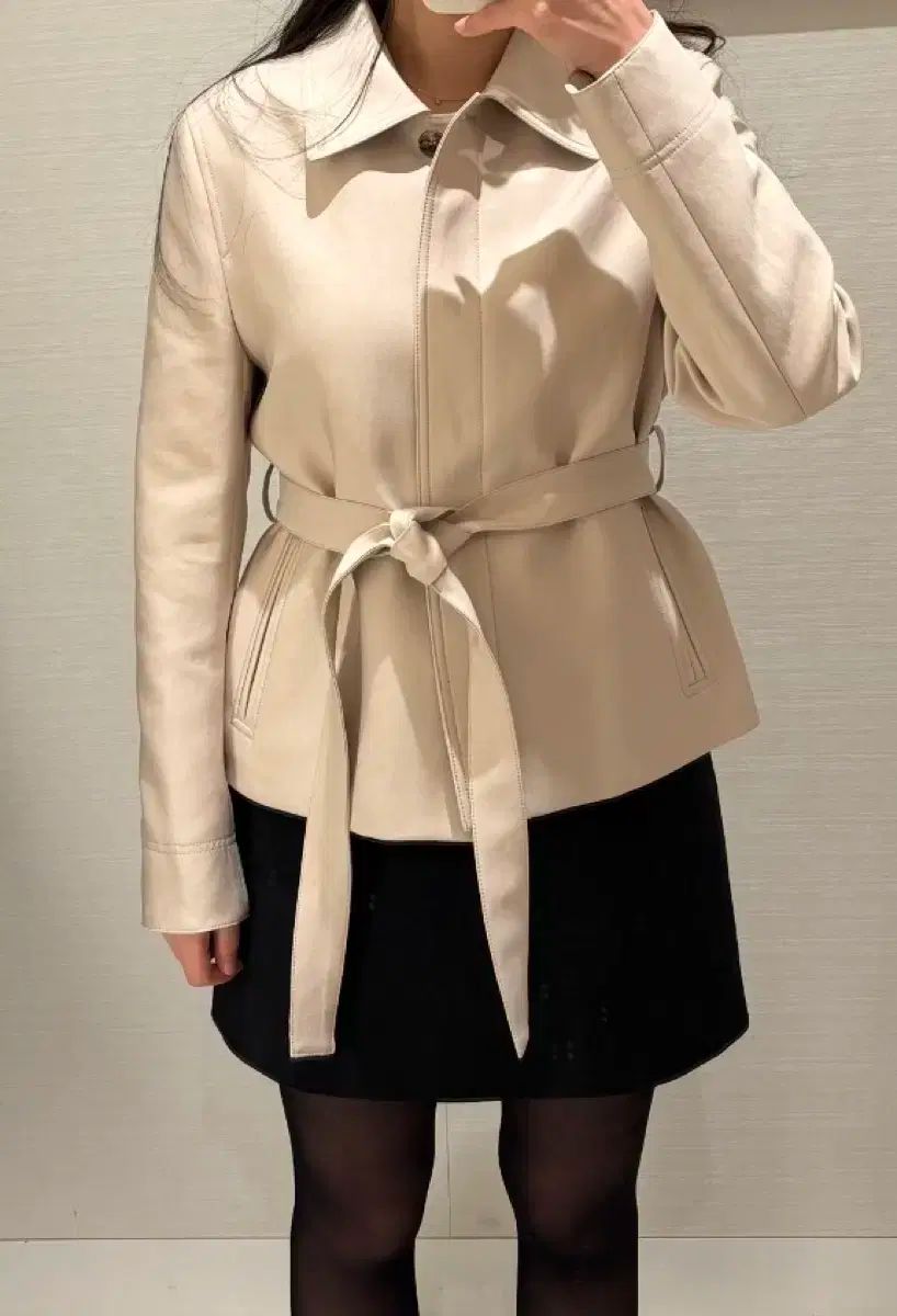 SIE シエ sie リンダ ベルト付き ジャケット ベージュ S GULLKHAN_COM