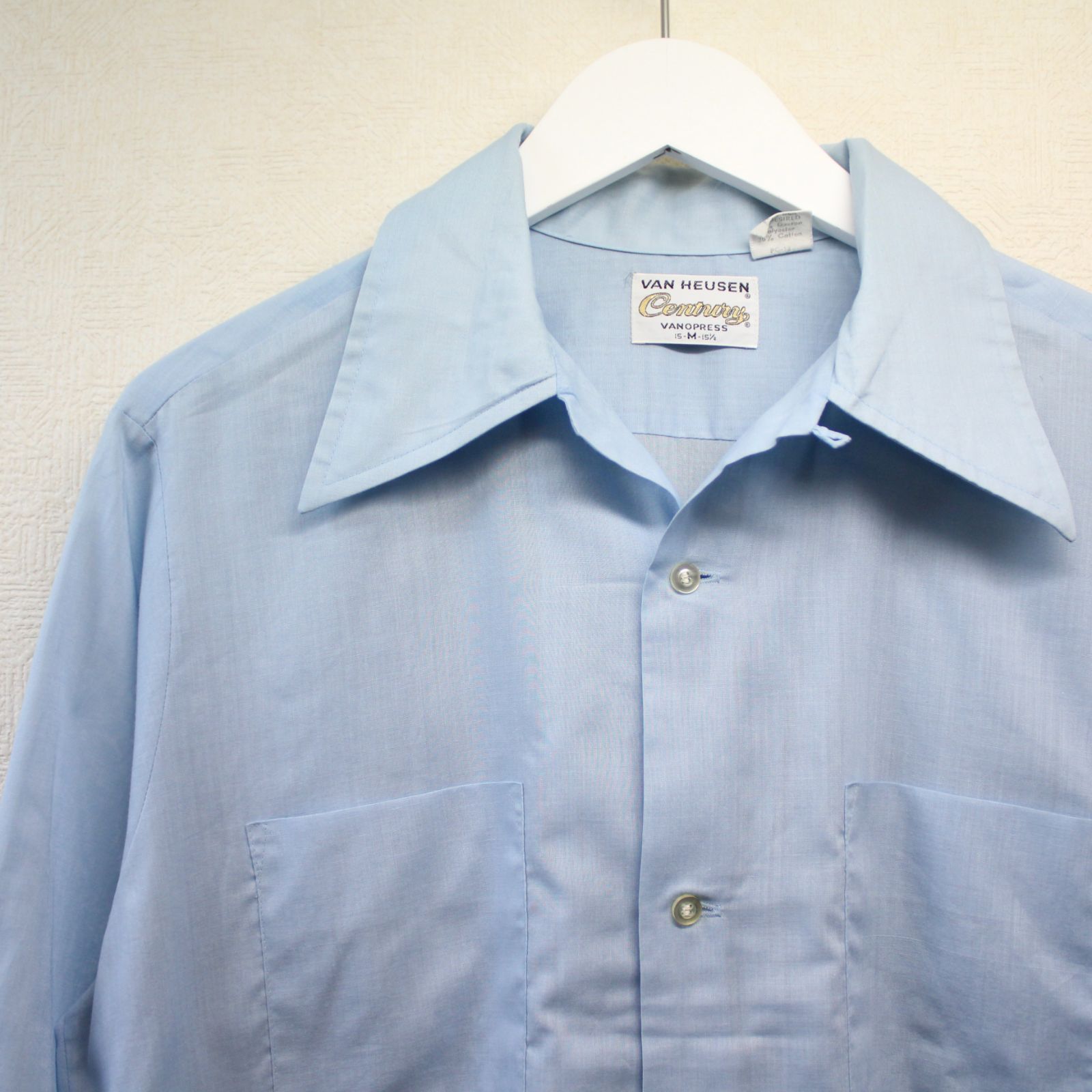 専用60s VAN HEUSENオープンカラーシャツvintage USA 古着 50s 60s