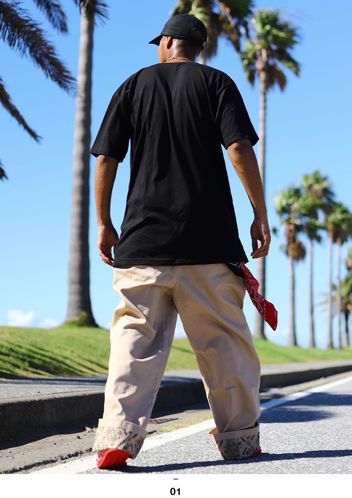 ACE FLAG 上下セット 半袖 Tシャツ チノパン ロングパンツ