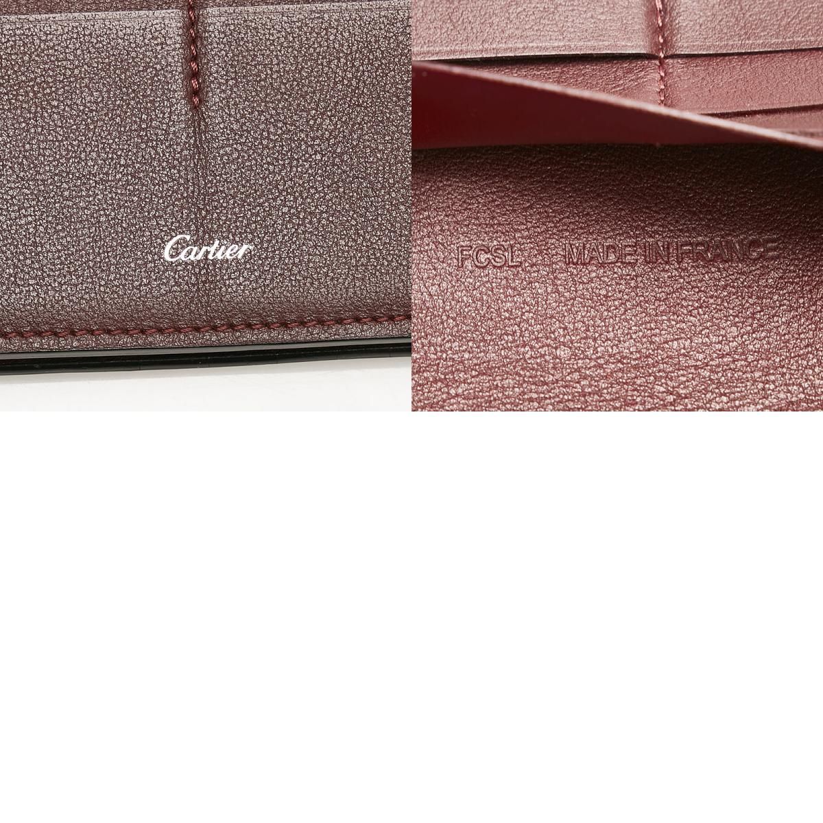 カルティエ マスト 長財布 レザー レディース CARTIER 【1-0087418】-