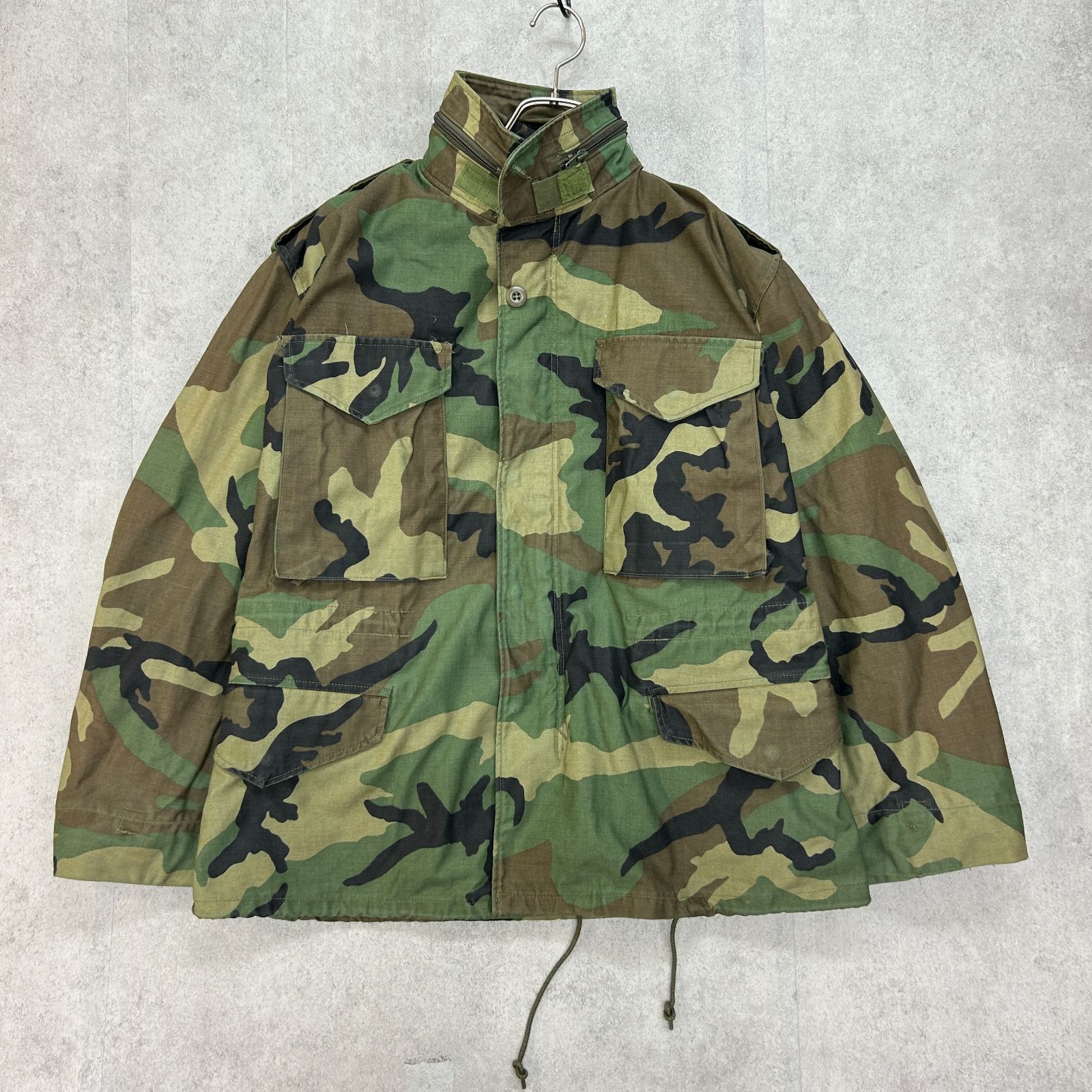 米軍 実物 4th ウッドランド ストリート 長袖 M-65ジャケット 古着 