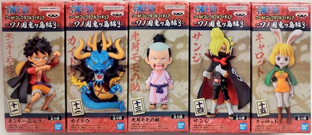 ワンピース ワーコレ ワノ国 鬼ヶ島編 3 フィギュア 全5種 セット 楽天市場】ワンピース ワールドコレクタブルフィギュア ワノ国