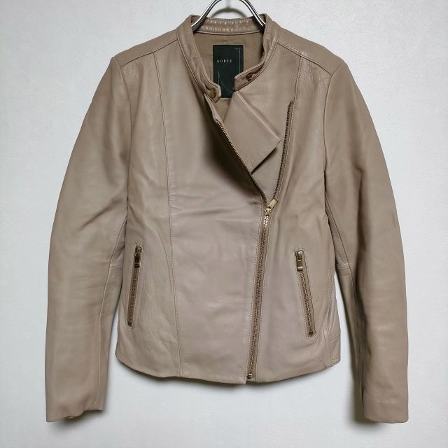 【美品】アメリヴィンテージ　ラウンドショートフェイクレザージャケット ブラウン Ameri VINTAGE - AMERI ラウンドショートフェイクレザー