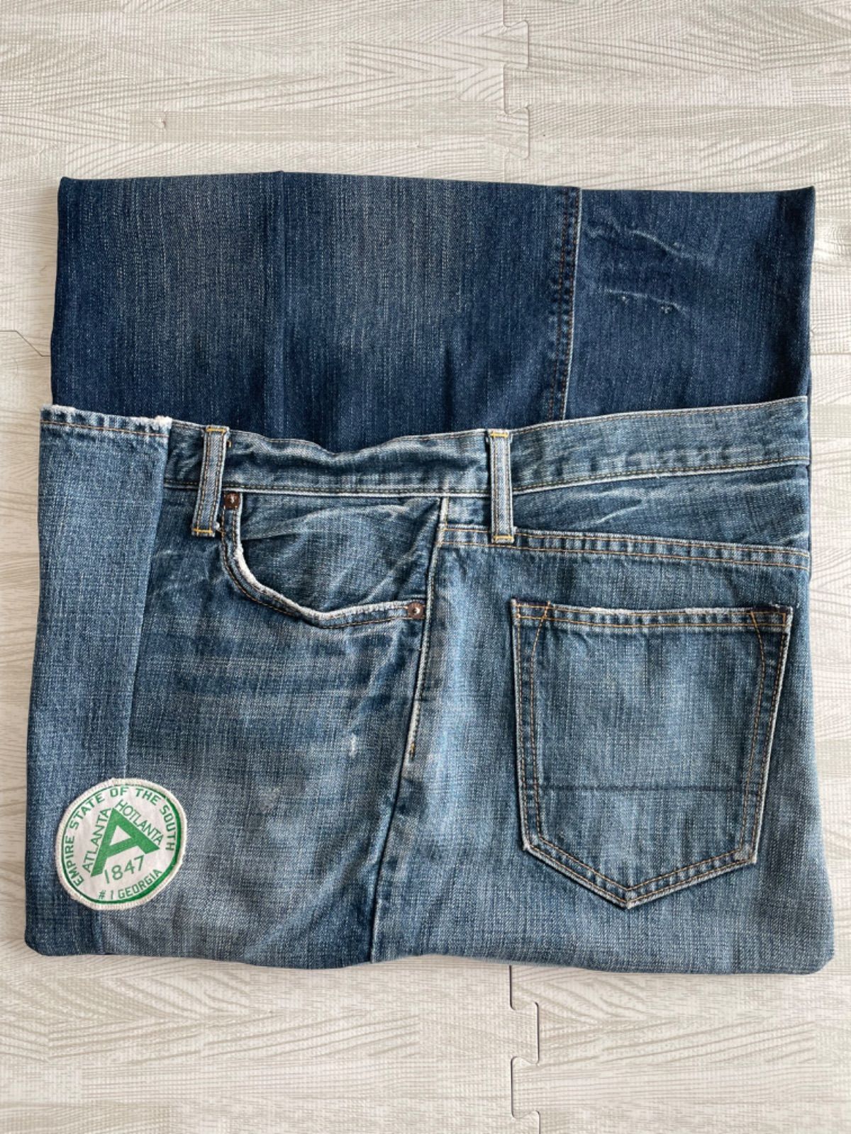 sold!ハンドメイド☆Levi'sデニムリメイククッションカバー sold!ハンドメイド☆Levi'sデニムリメイククッションカバー
