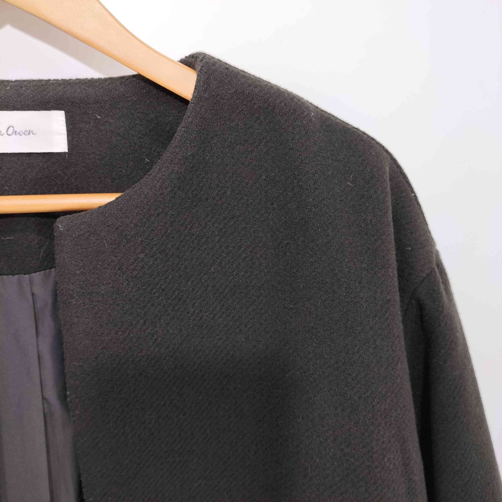 ミラオーウェン　ノーカラーコクーンハーフ丈ポンチコート Mila Owen（ミラオーウェン）の「ノーカラーコクーンハーフ丈