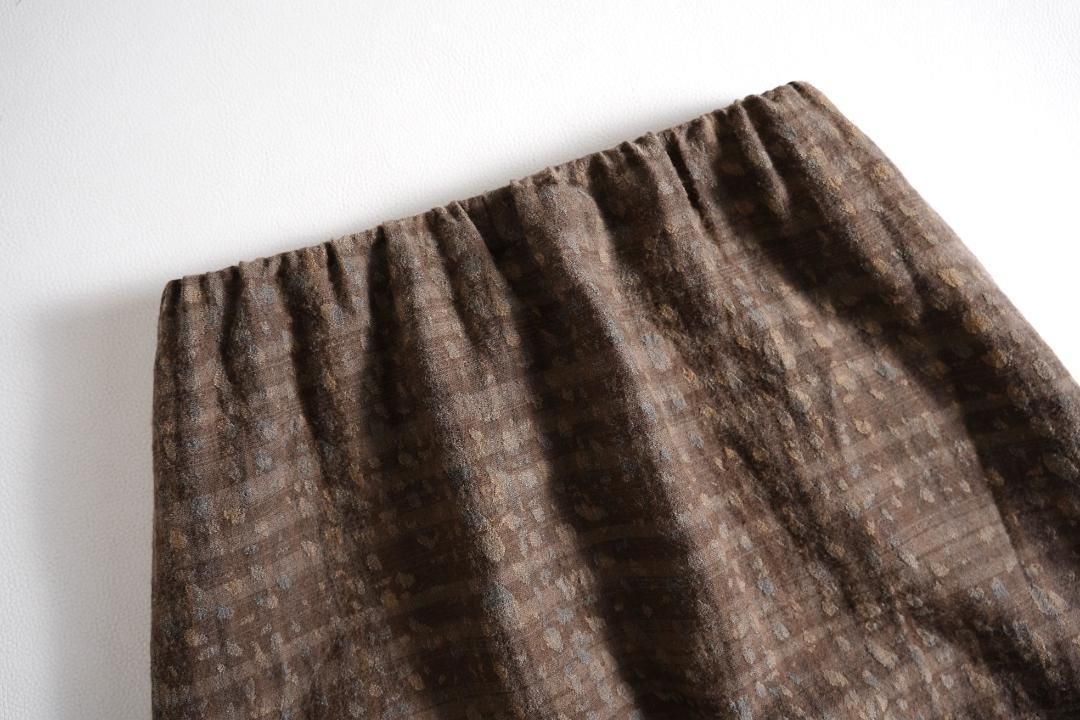 547t* ヨーガンレール ウールシルクコットン ロングスカート