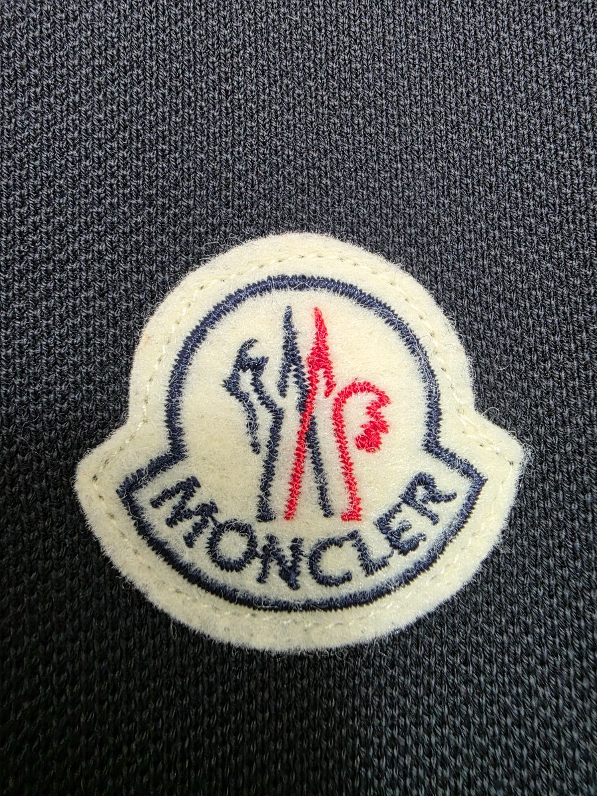 ☆【MONCLER/モンクレール】ワッペン付き 半袖 鹿の子