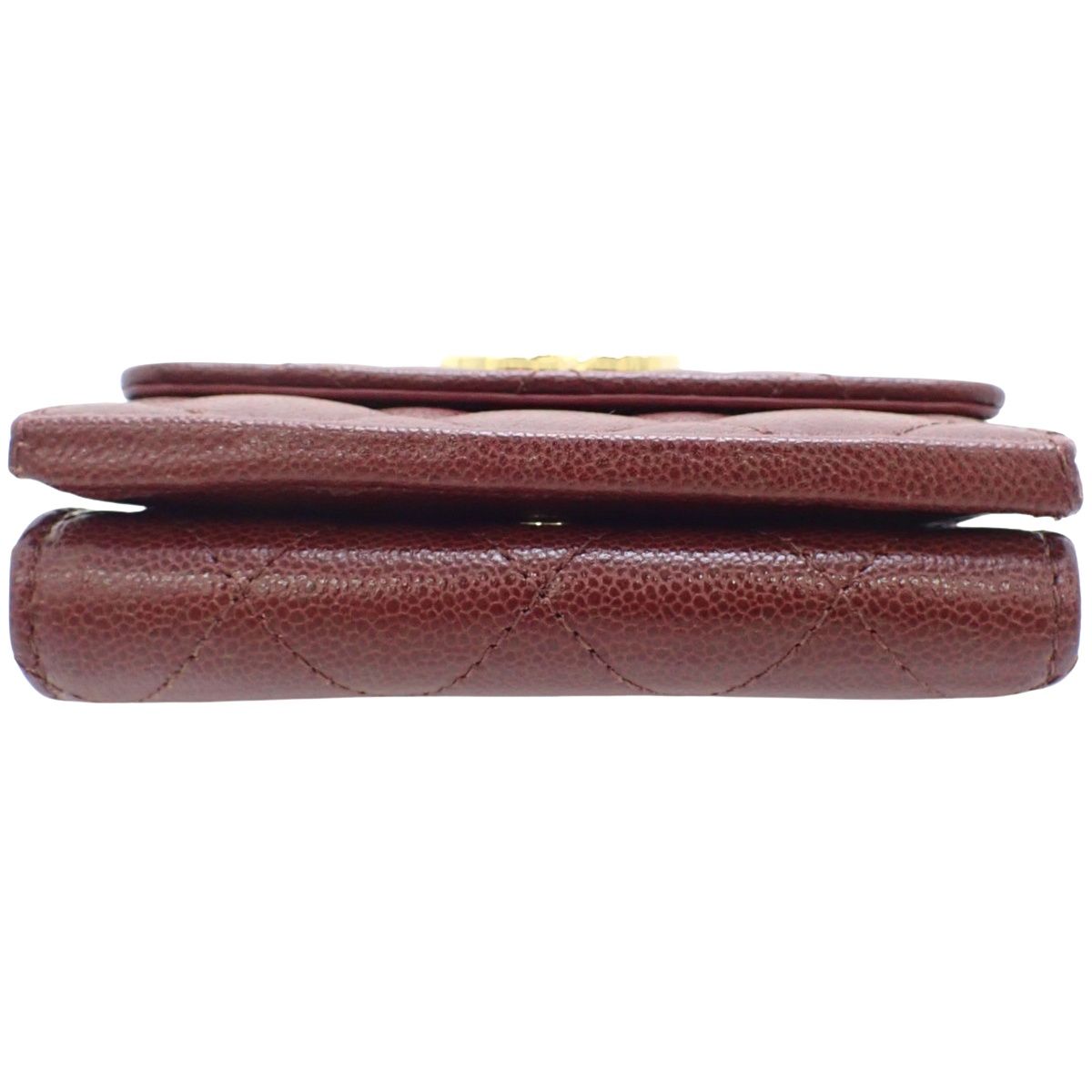 CHANEL(シャネル) マトラッセ ココマーク 三つ折り財布 コンパクト  