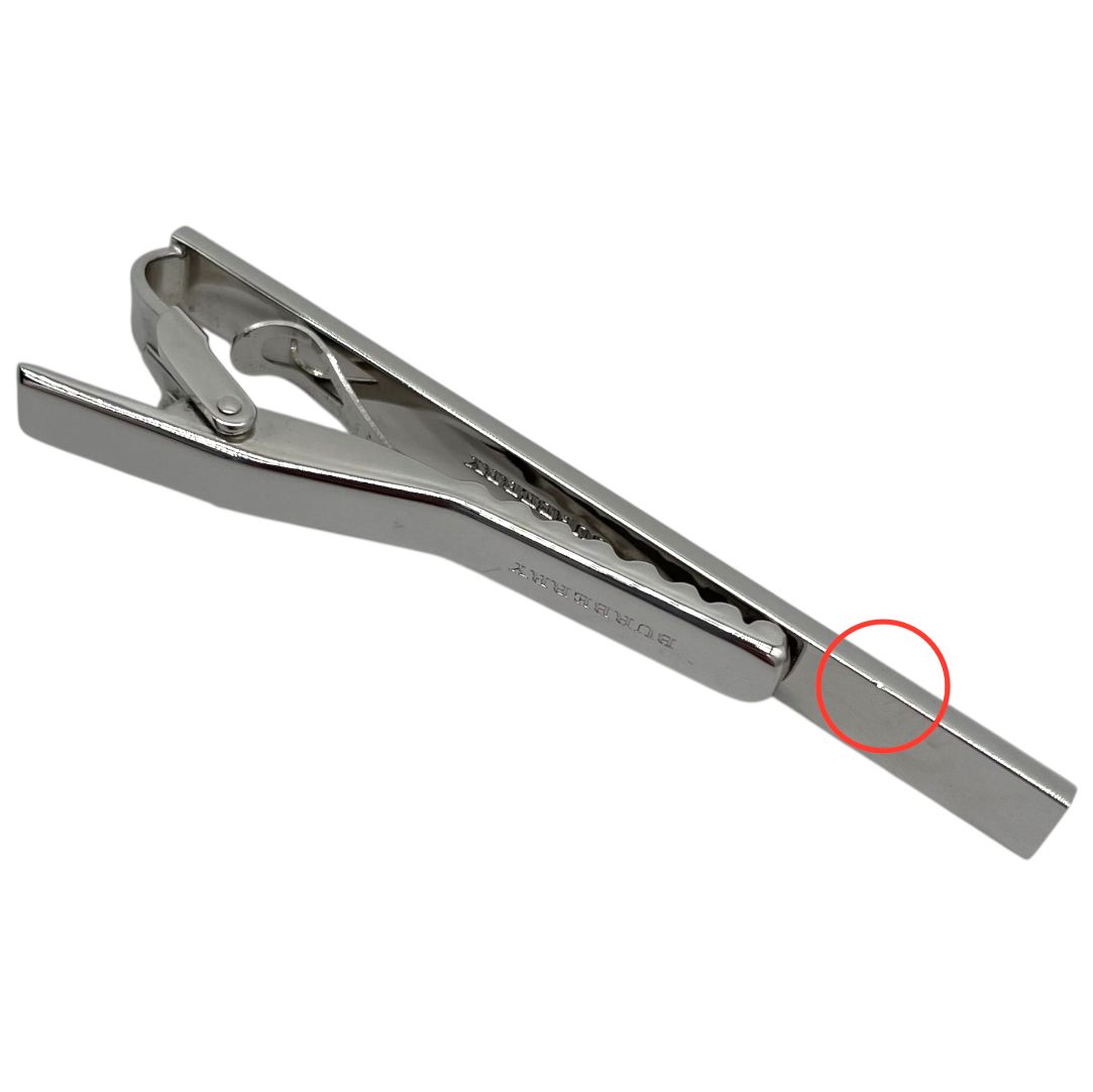 BURBERRY バーバリー ネクタイピン タイピン シルバー シンプル