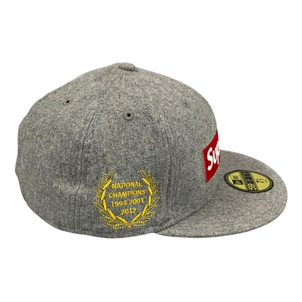 SUPREME シュプリーム NEW ERA BOX LOGO キャップ グレー サイズ7 1/2