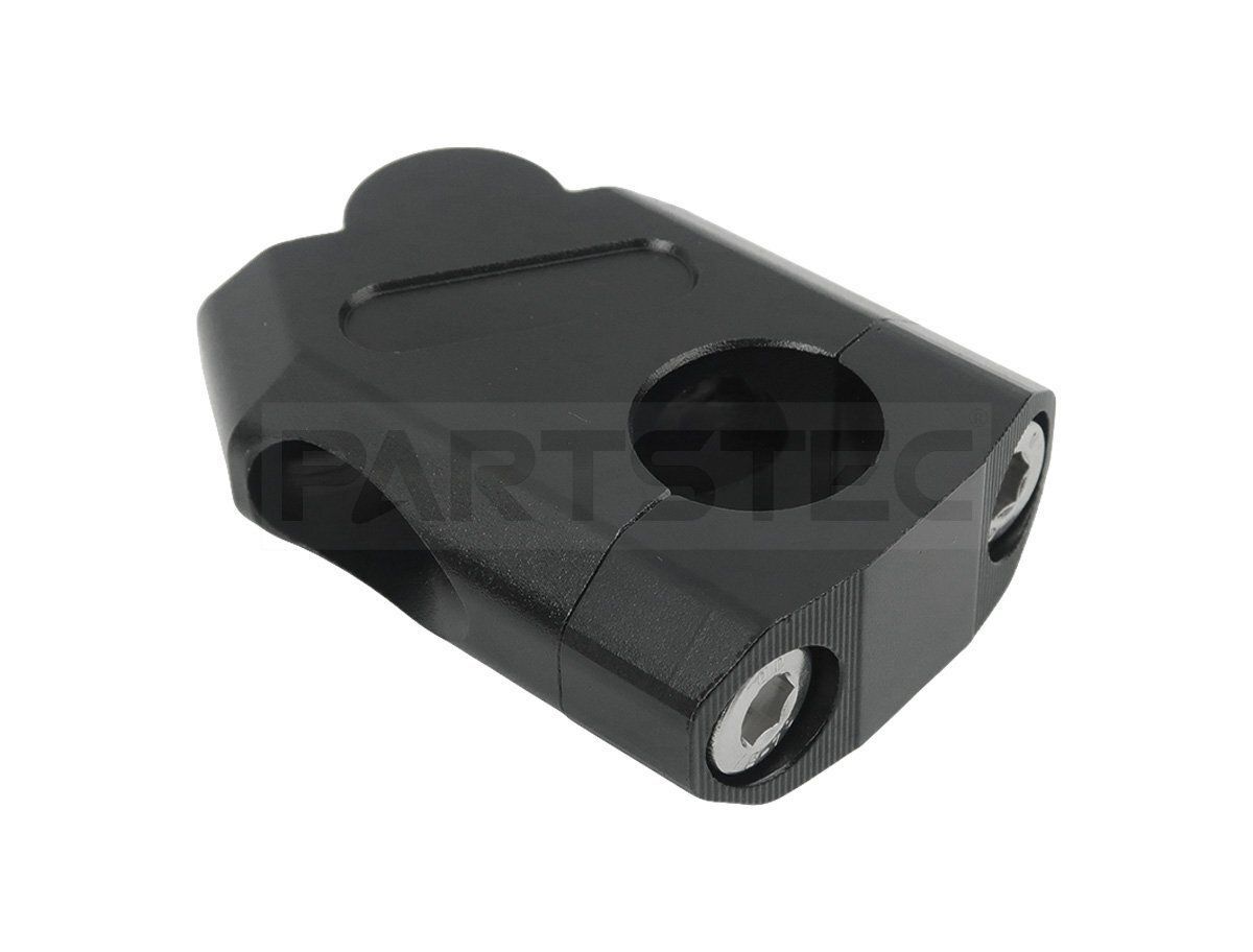 バイク ハンドル クランプ セットバック アルミ ブラック 22.2mm φ22.2