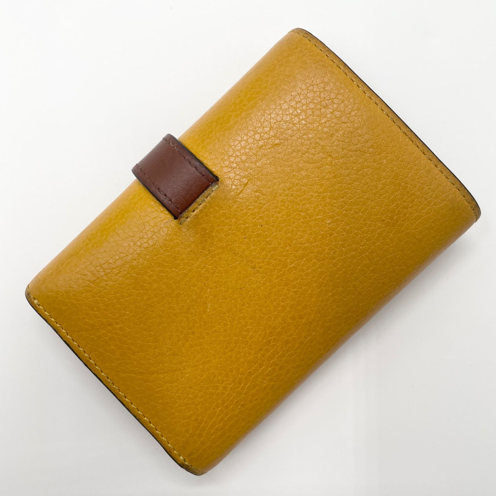 希少カラー】LOEWE アナグラム トライフォールド ウォレット 三