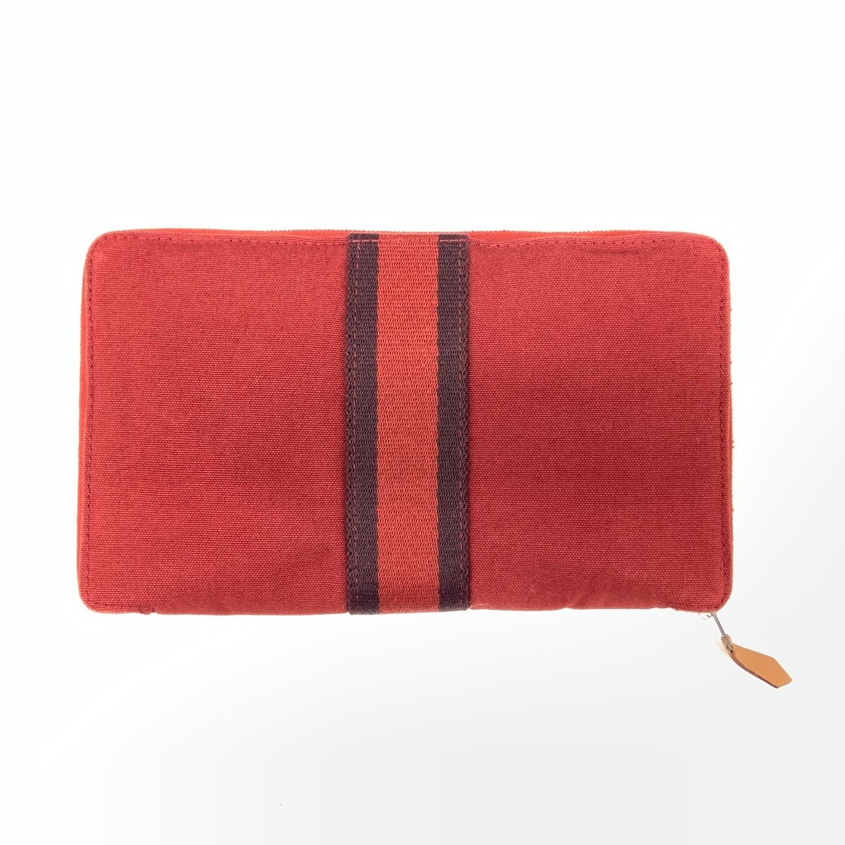 〇〇HERMES エルメス ドーヴィル パースGM ラウンドファスナー 長財布 レッド