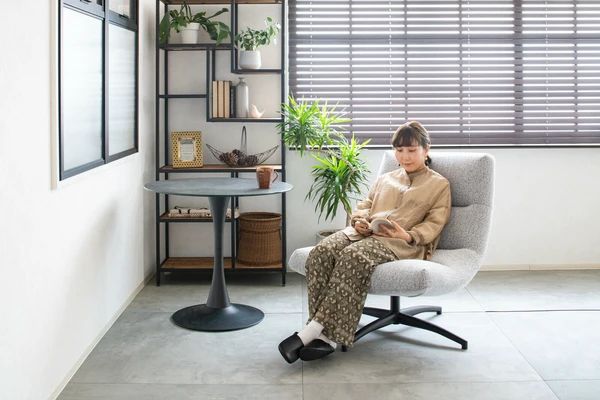 1人掛け ファブリックソファー