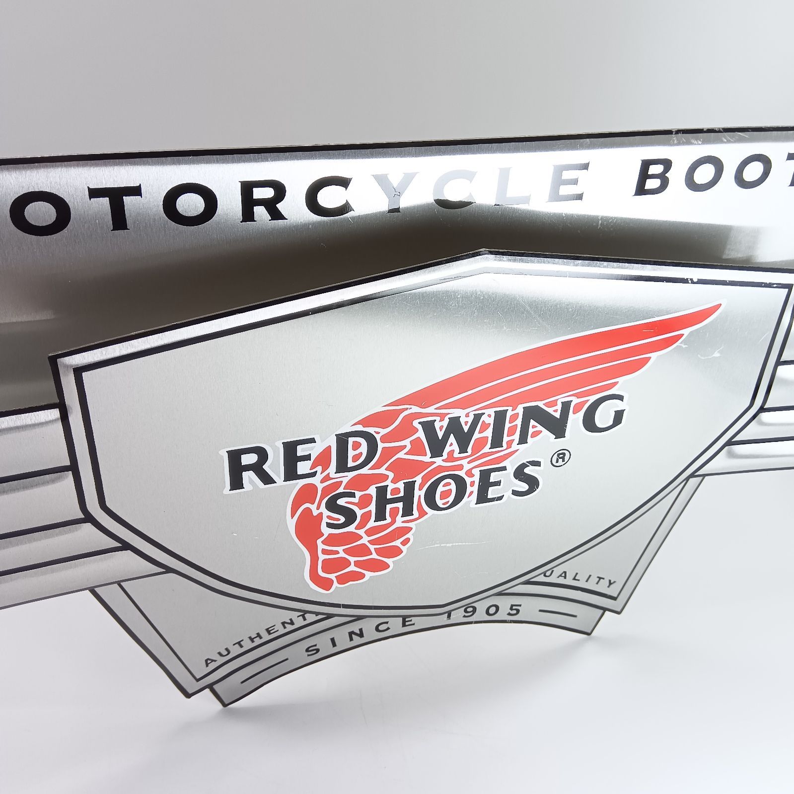 レッド・ウィング RED WING モーターサイクルブーツ 看板 - メルカリ