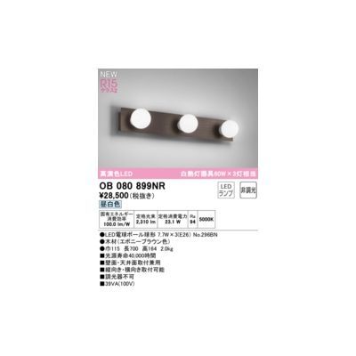 【新品・7営業日以内発送】オーデリック ODELIC OB080899NR ランプ別梱包【沖縄離島販売不可】