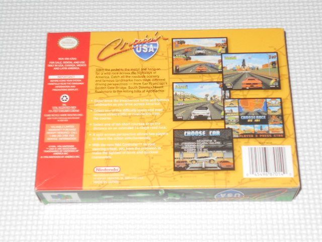 NINTENDO 64 - N64★Cruis&#39;n USA Cruisin 海外版 端子清掃済 N64☆Cruis'n USA Cruisin 海外版 端子清掃済☆箱付・説明書付