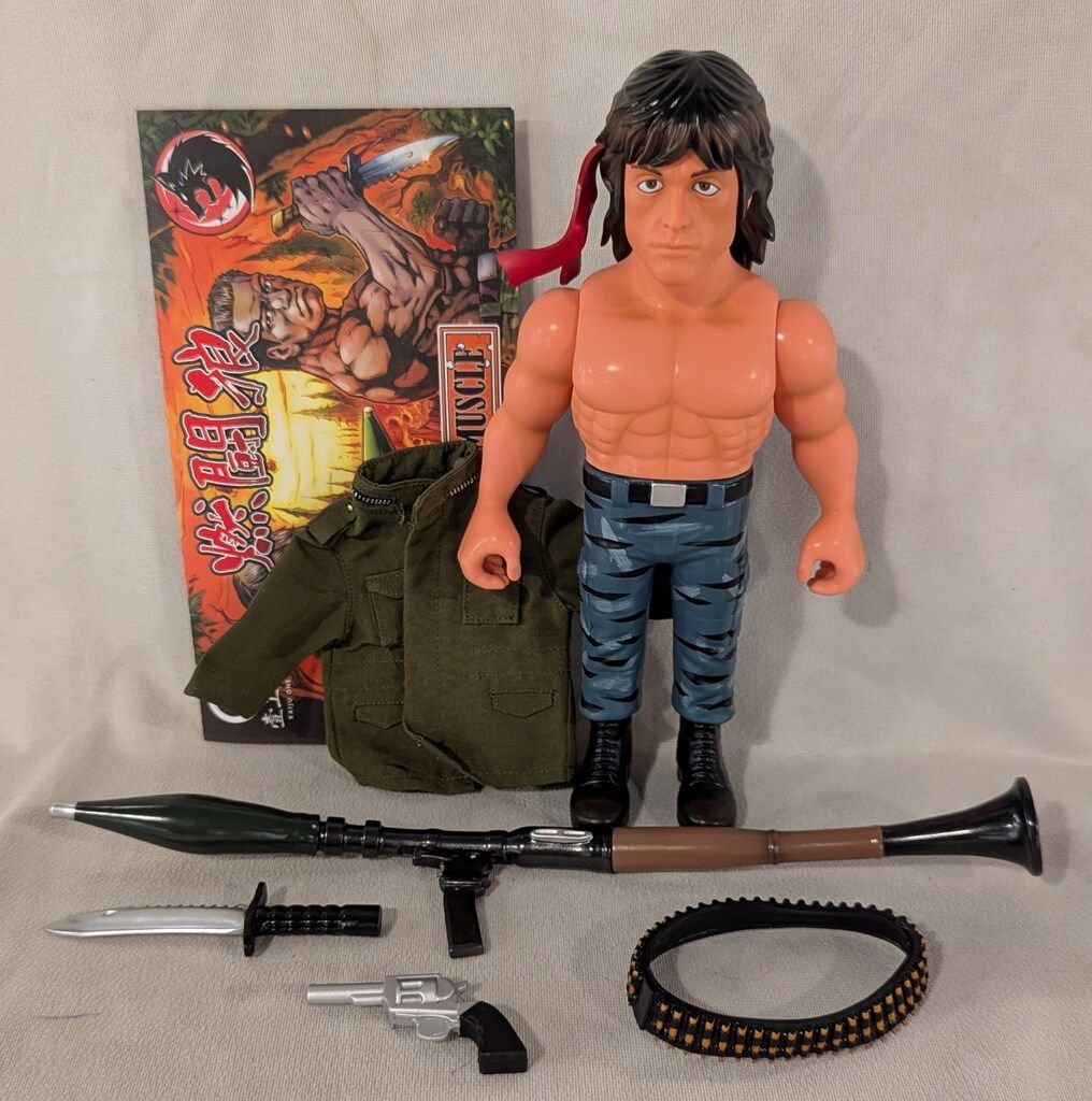 KAIJU ONE 燃闘狼 ACTION MUSCLE インディーズソフビ