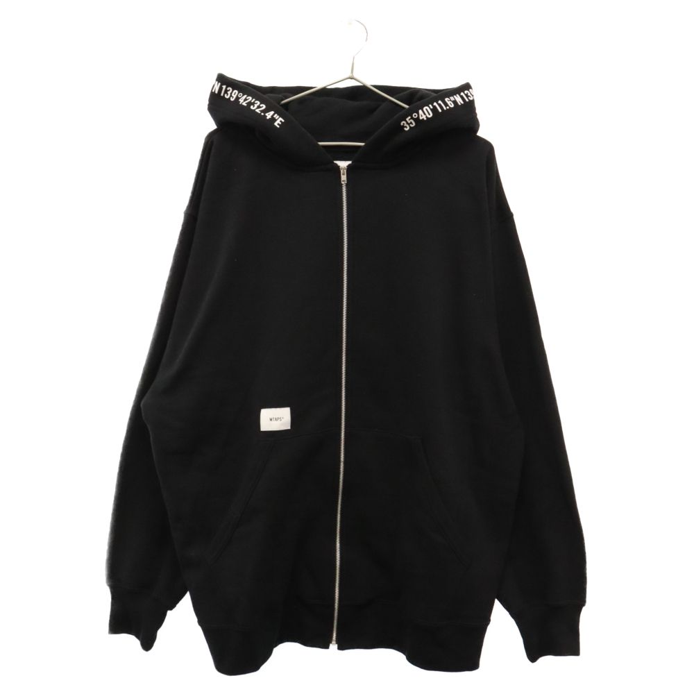 WTAPS (ダブルタップス) 22AW X3.0 Zip Hoody Ctpl Black バックボーン