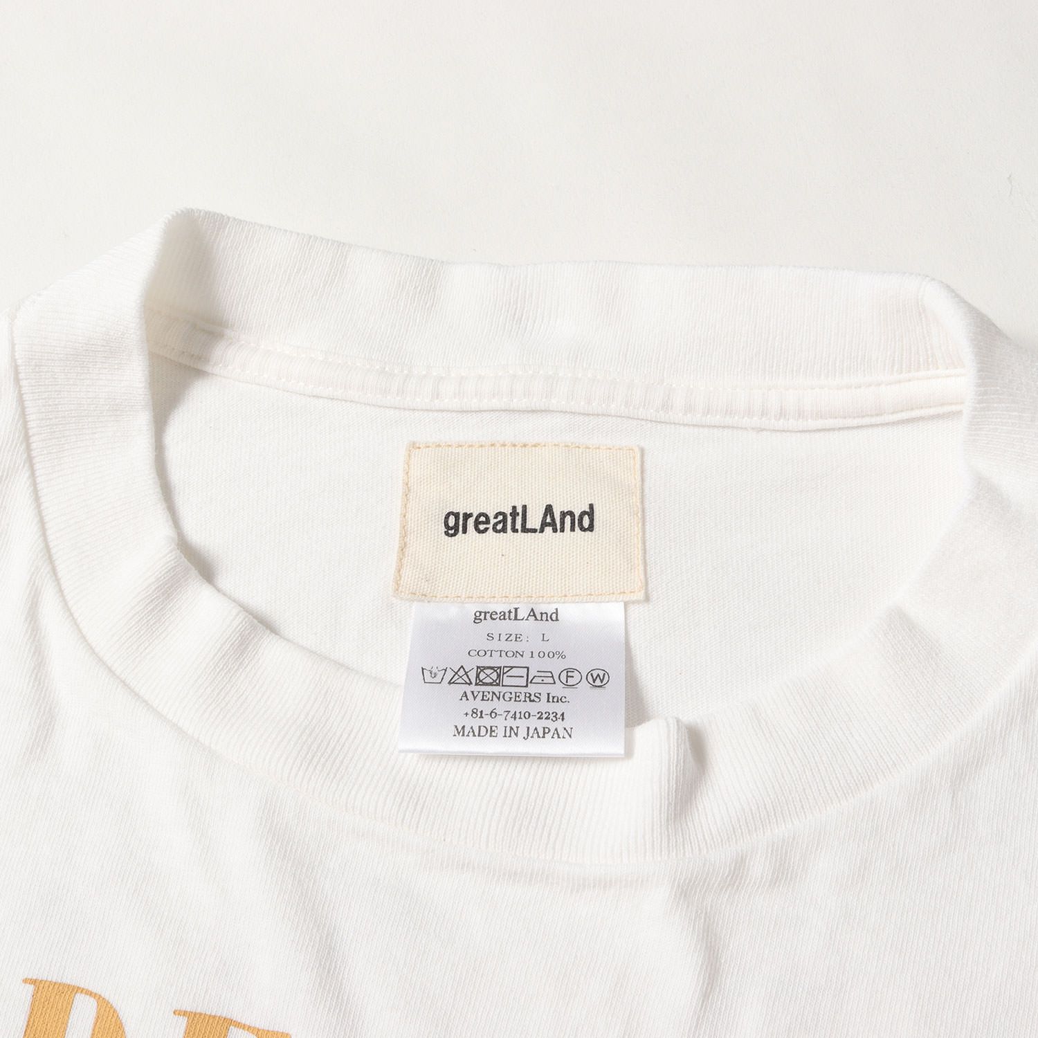 美品】greatLAnd グレートランド Tシャツ ホワイト 白 サイズ:L | ニケ