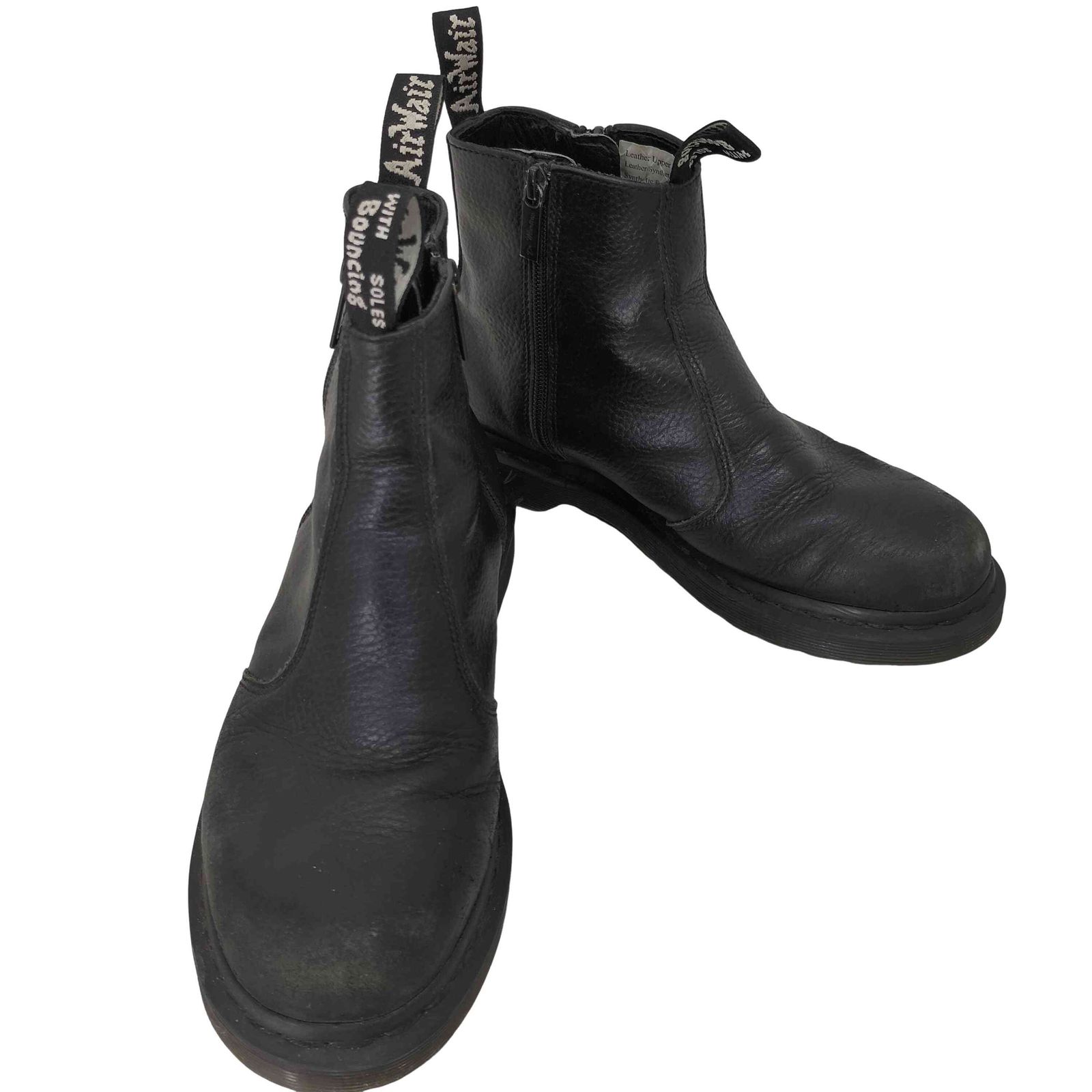 美品【ドクターマーチン】2976J サイドゴアブーツ 19cm サイドジップ 黒 Dr Martens ドクターマーチン 2976 YS チェルシーブーツ 22227001