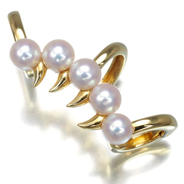 TASAKI タサキ イヤリング ベビーパール 真珠 4.5-4.7mm デインジャースコーピオン イヤーカフ 片耳 K18YG 179643