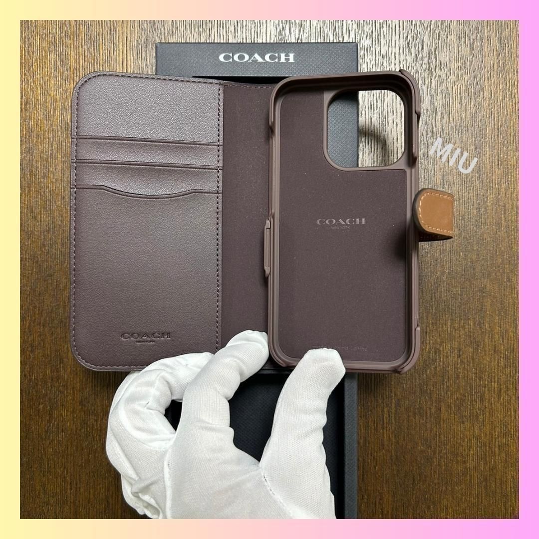 残りわずか】COACH コーチ Iphone 15 PRO 手帳型ケース 【公式通販】