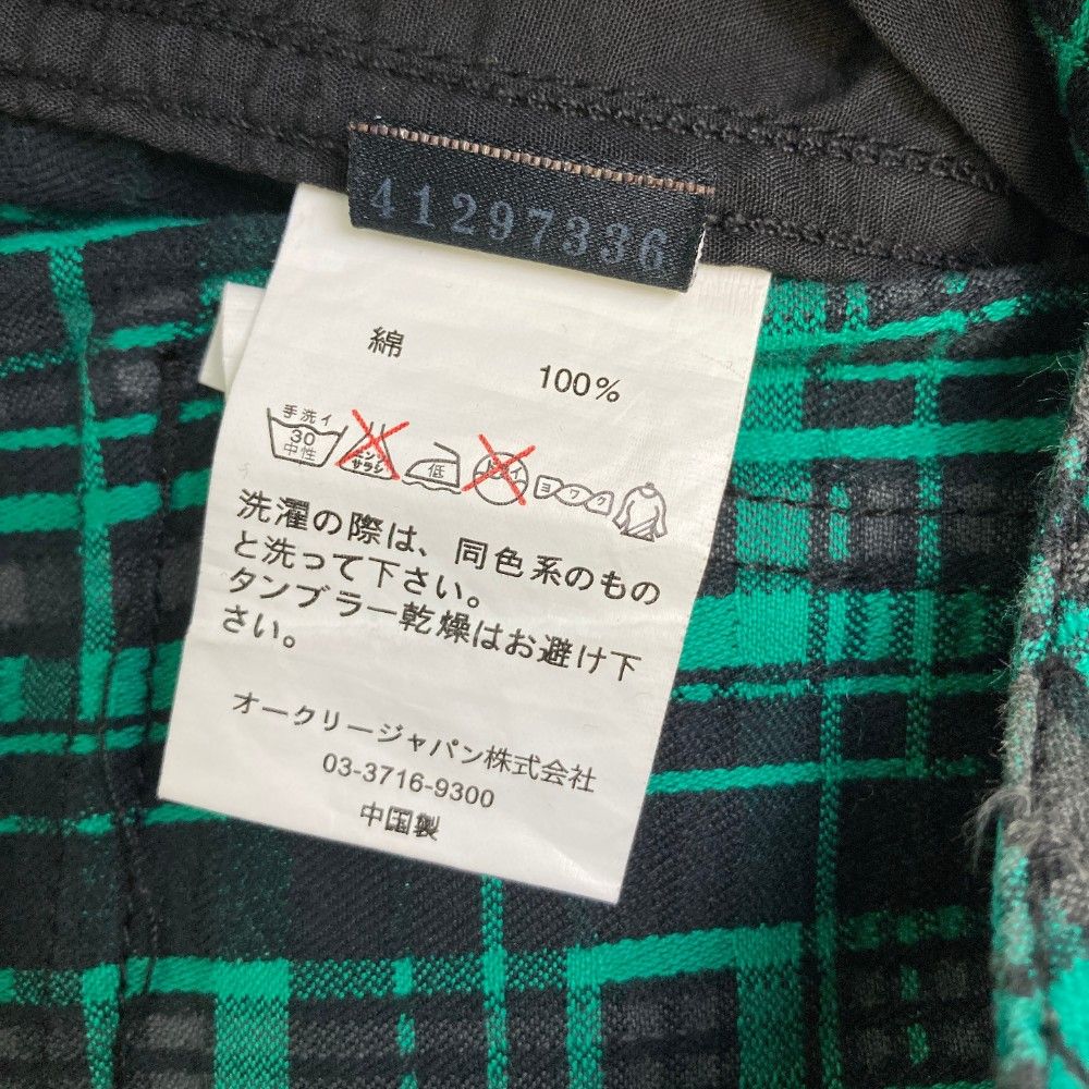 サイズ：32 OAKLEY オークリー  ロングパンツ チェック柄 グリーン系 [240101427420] ゴルフウェア メンズ ストスト サイズ：32 OAKLEY オークリー ロングパンツ チェック柄