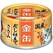 【同梱不可】【48個セット】 アイシア 金缶 だし仕立て ささみ 70g