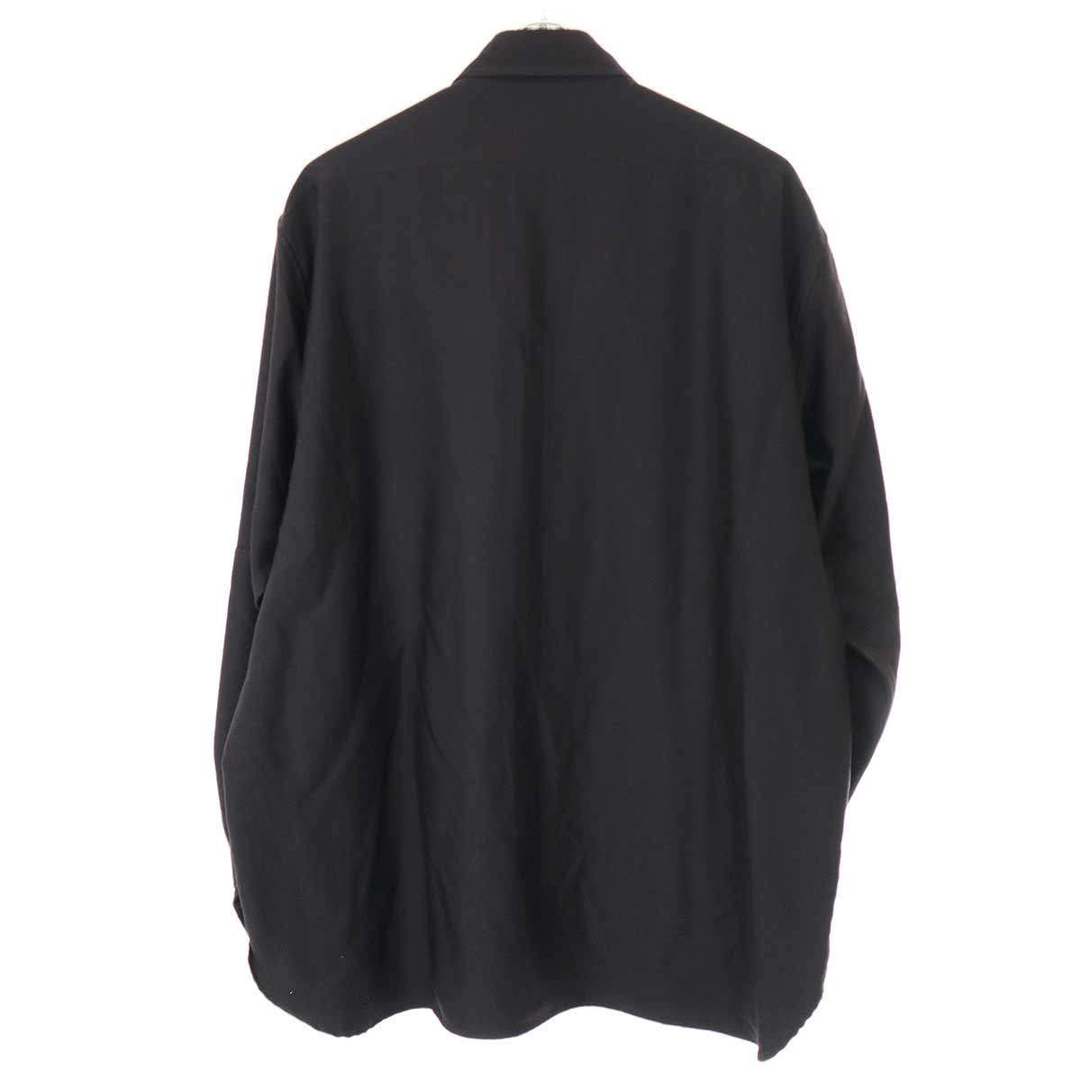 COMOLI コモリ 22AW ウールモールワークシャツ ネイビー 3 W03