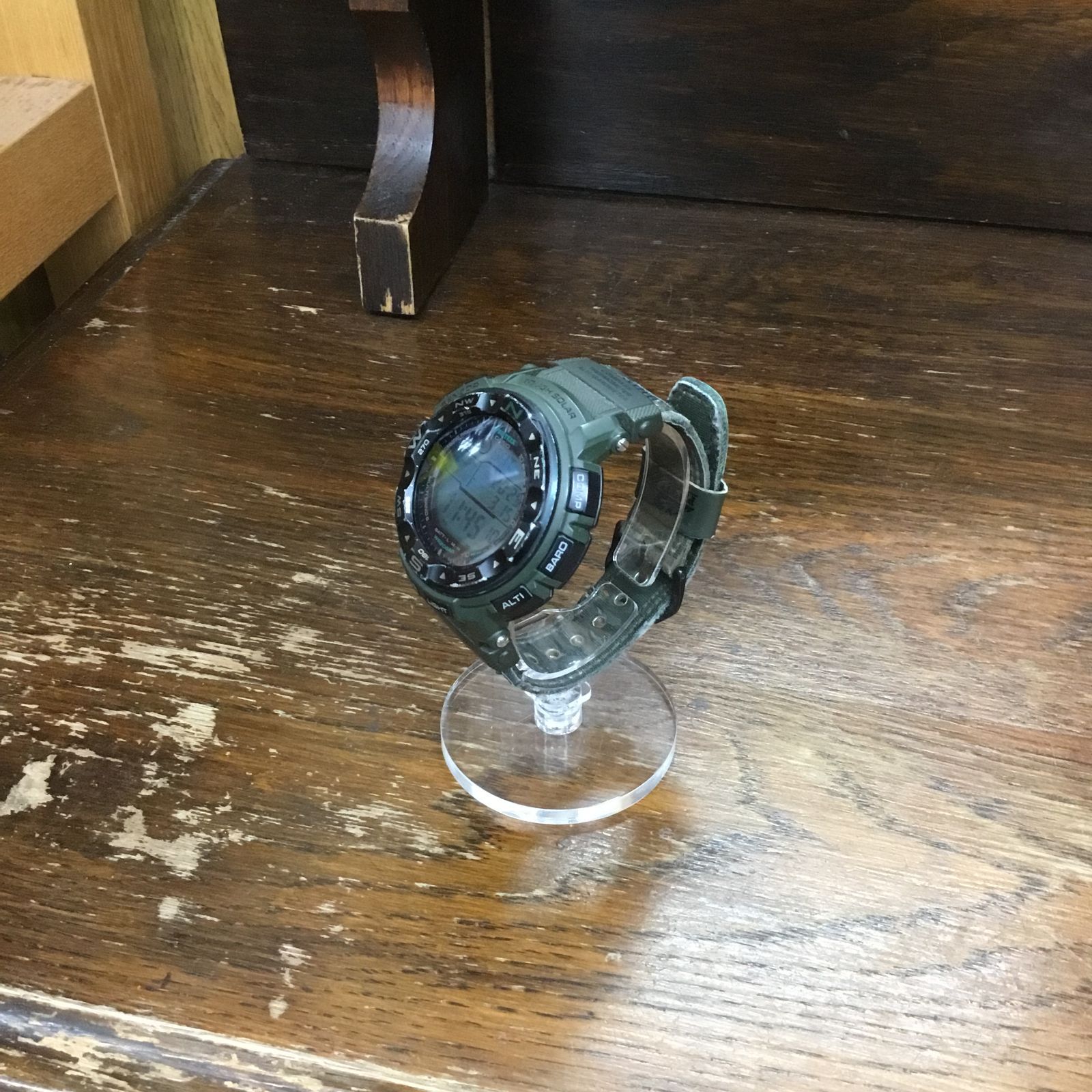 稼働品】 CASIO PROTREK PRW-2500B-3JF（レアモデル） グリーン カシオ 