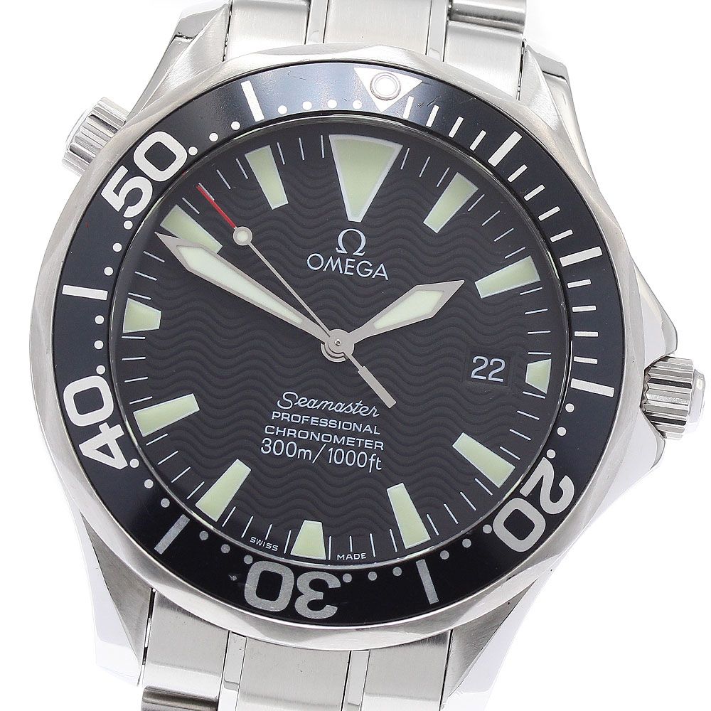 オメガ OMEGA 2254.50 シーマスター300 デイト 自動巻き メンズ保証書付き_871922