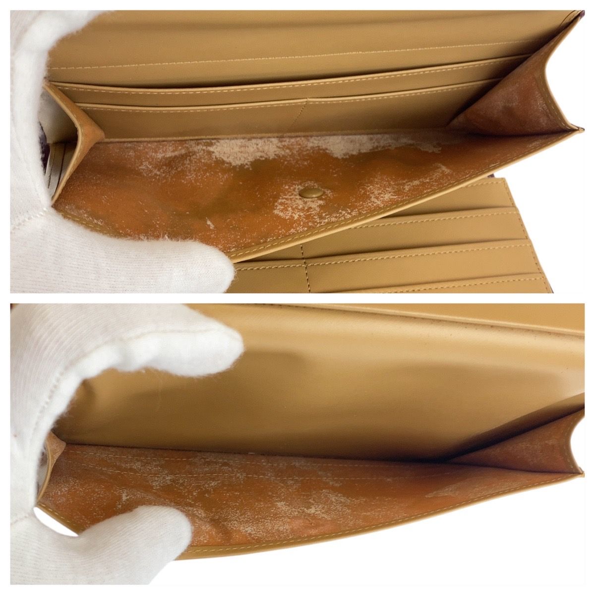 ボッテガ 長財布 マキシ イントレチャート パラキート ゴールド金具  