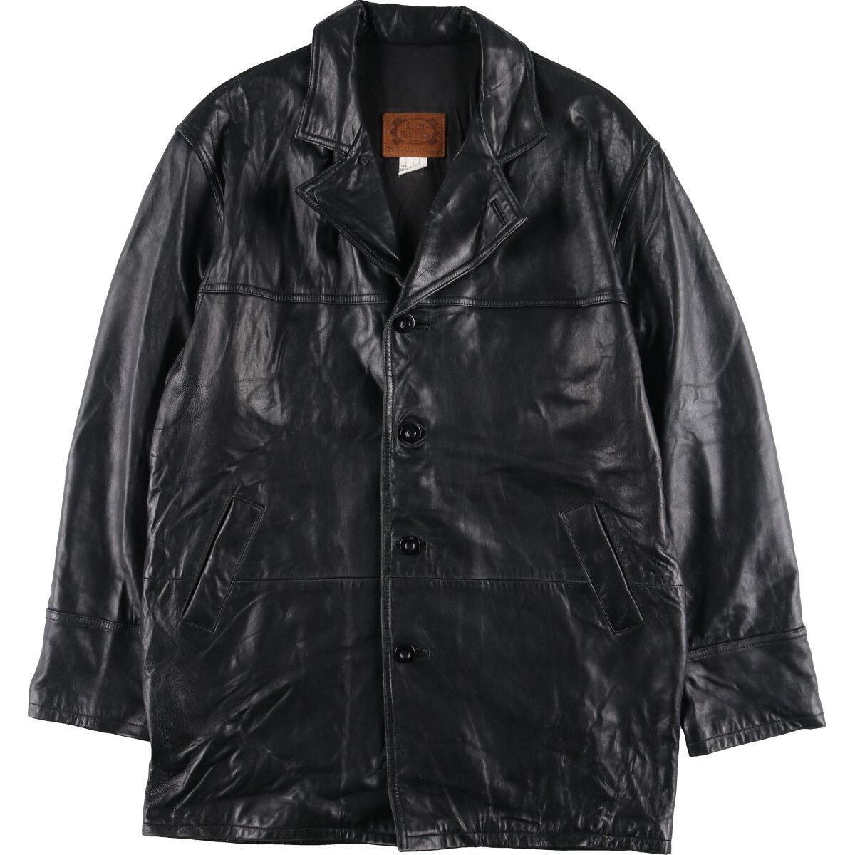 古着 90年代 the olde Hide House レザーカーコート カナダ製 メンズL 