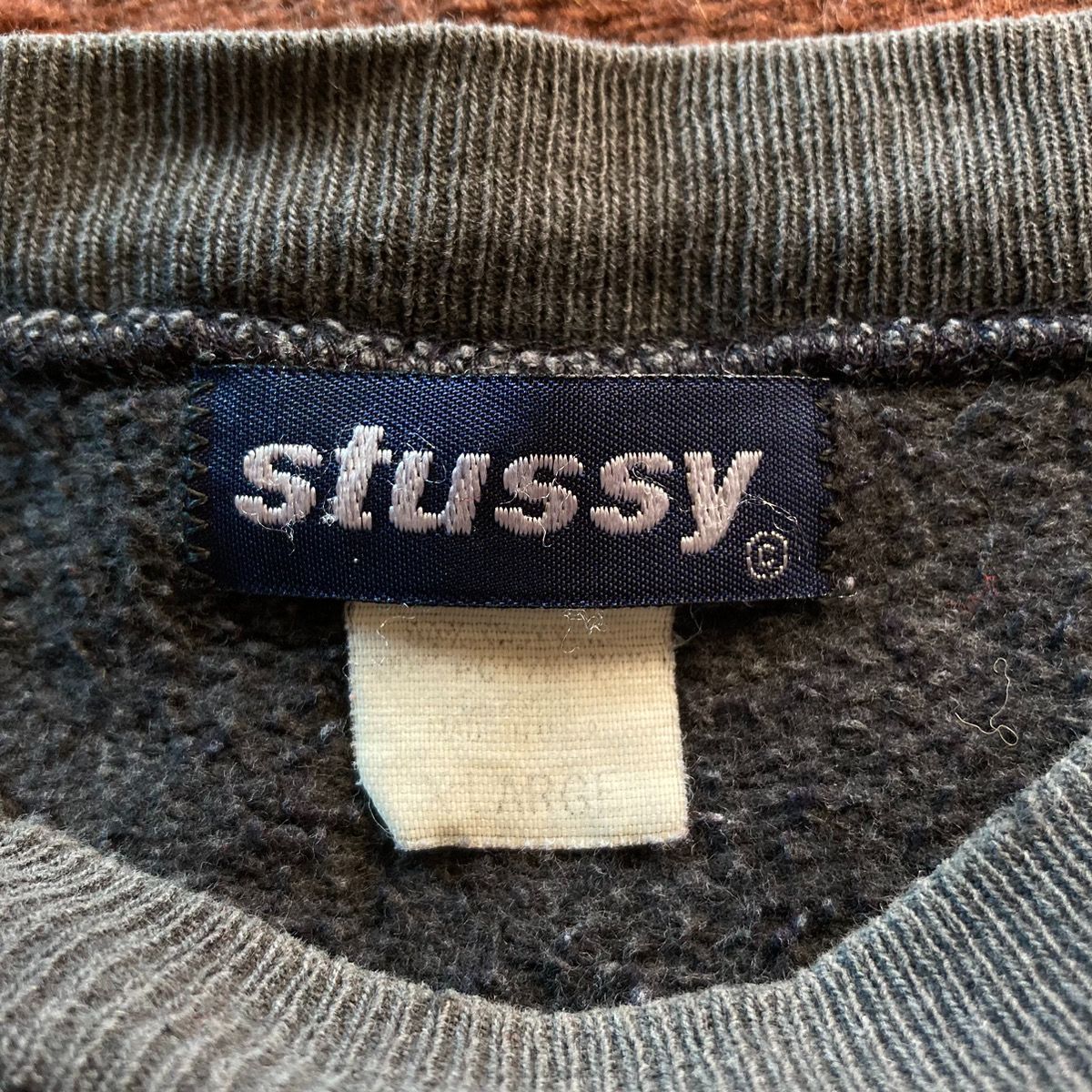 OLD STUSSY オールド ステューシー 90s 90年代 紺タグ MADE IN USA USA製 スウェット バイカラー ボーダー