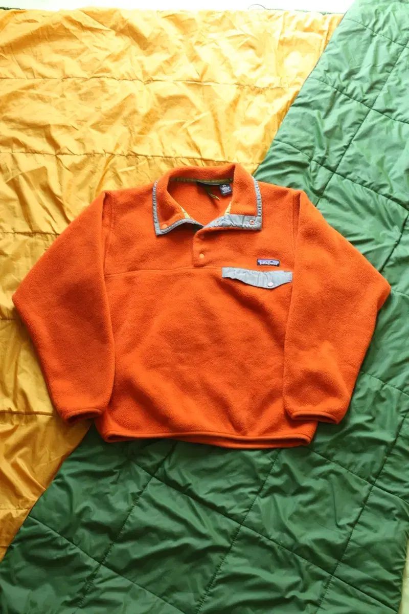 patagonia パタゴニア 90s ヴィンテージ シンチラ スナップティー フリース オレンジ