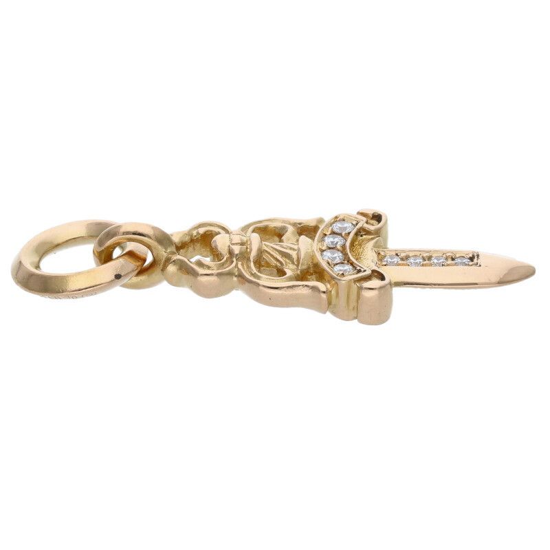 専用出品ネックレス22kパヴェダイヤ トップノーブランド5 クロムハーツ 22K #5DAGGER P/DMND/#5ダガーチャーム アフター