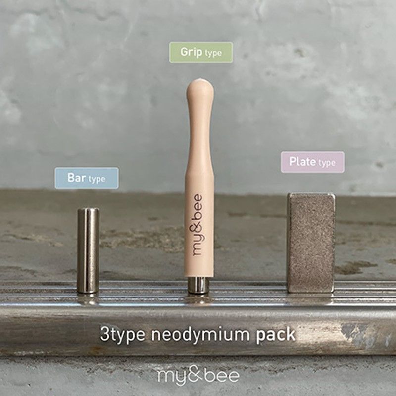 My Bee My&Bee 3 Type Neodymium Pack ENM-3P Magnetic Nail Mug Gel Magnetic Stick Magnet Set Gradation Bar Type Plate Type Grip Type Gel Nail Art Self Nail Brand New Free Shipping