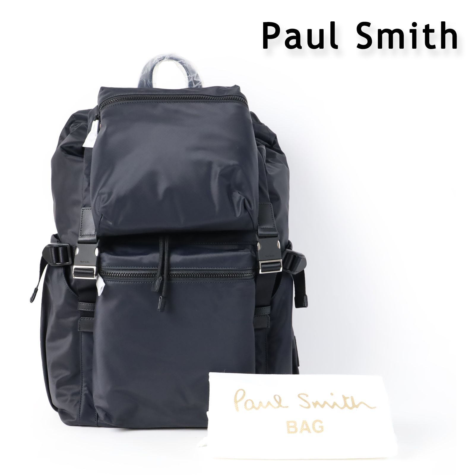 新品 Paul Smith ポールスミス アーバンアウトドア リュック バック パック ナイロン×牛革 PCスリーブ カジュアル かばん -055 -  メルカリ