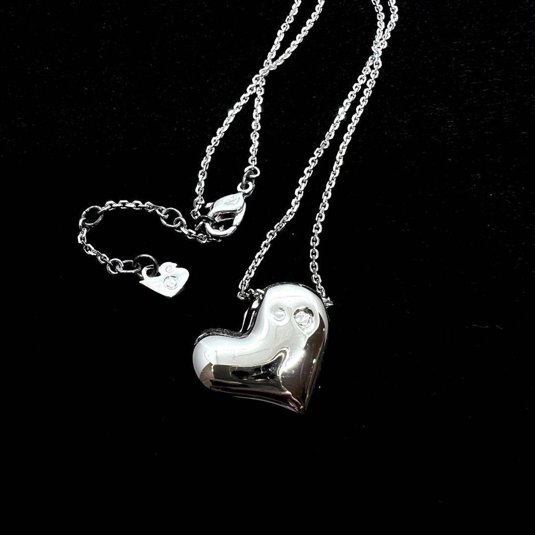 美品☆ SWAROVSKI スワロフスキー ネックレス ハート ピンク