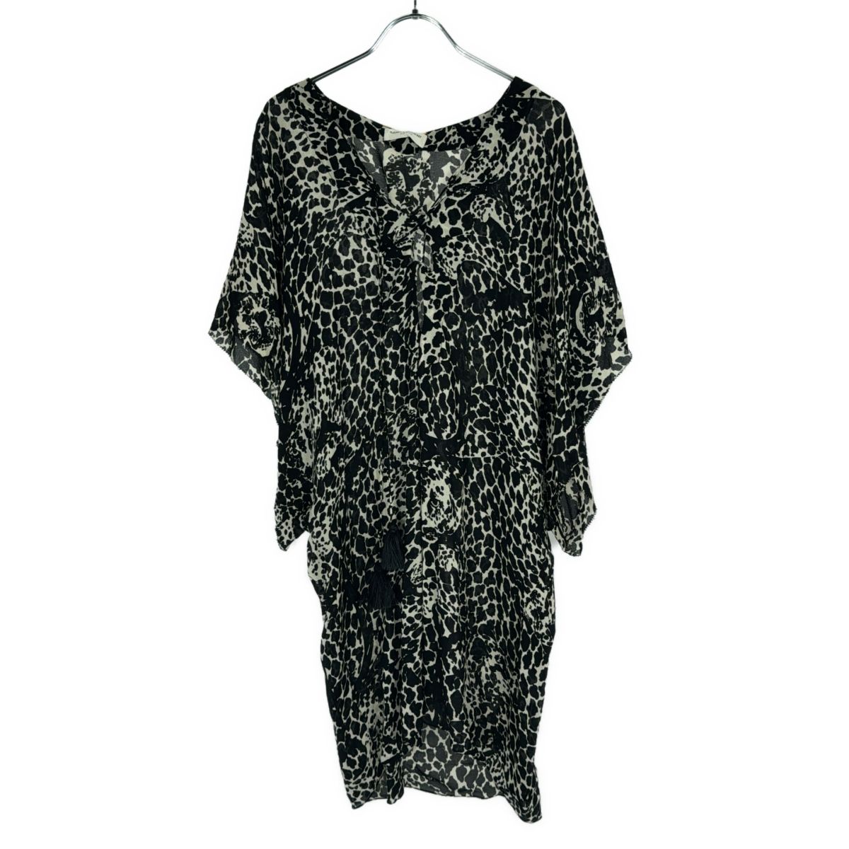 SAINT LAURENT PARIS サンローラン パリ 19SS Leopard Blouse オープン 